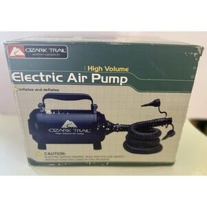 Ozark Trail High Volume Electric Inflator Deflator Pump, 3 Adapters